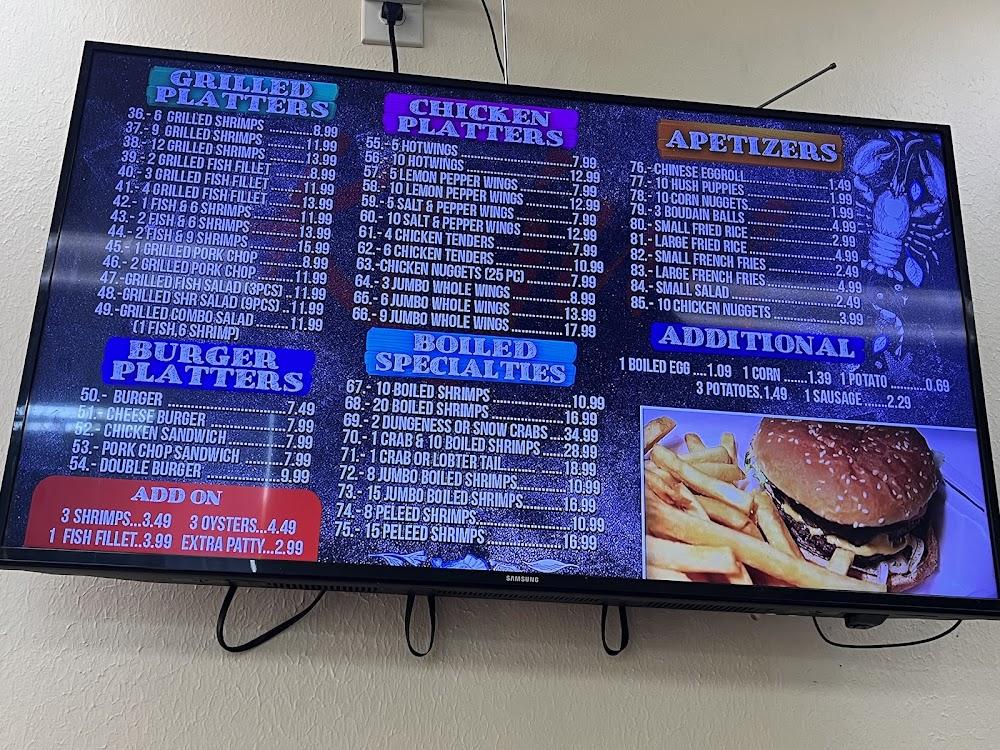 Kajun Seafood & Wings Lucas 2. Nine Shrimps