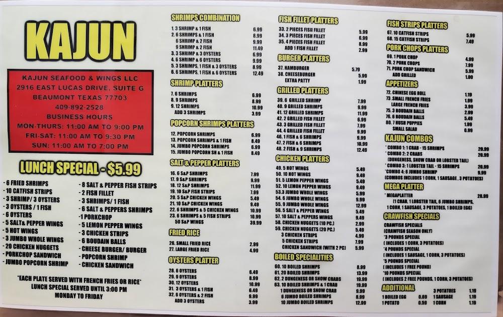 Kajun Seafood & Wings Lucas 3. Twelve Shrimps